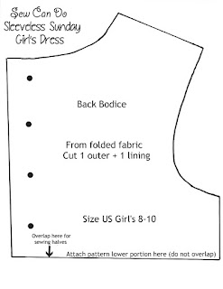 Sew Can Do: FREE Pattern: Sleeveless Sunday Girl's Dress