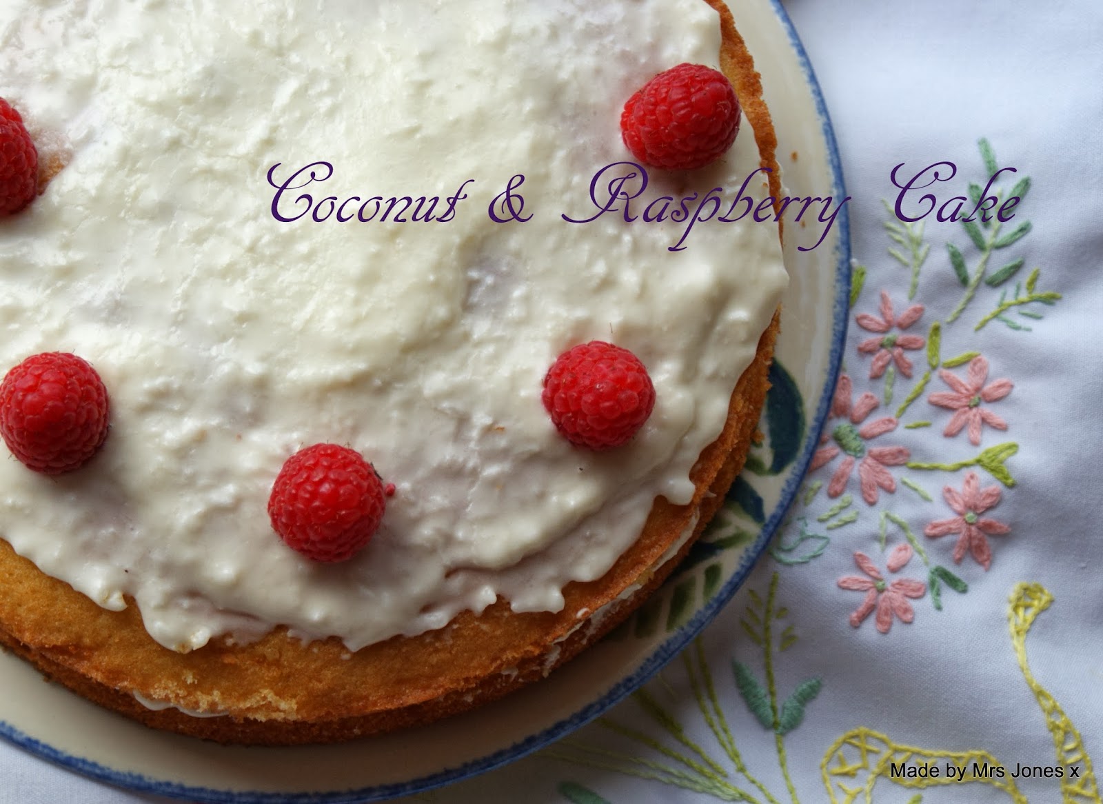 Coconut & Raspberry Victoria Sponge