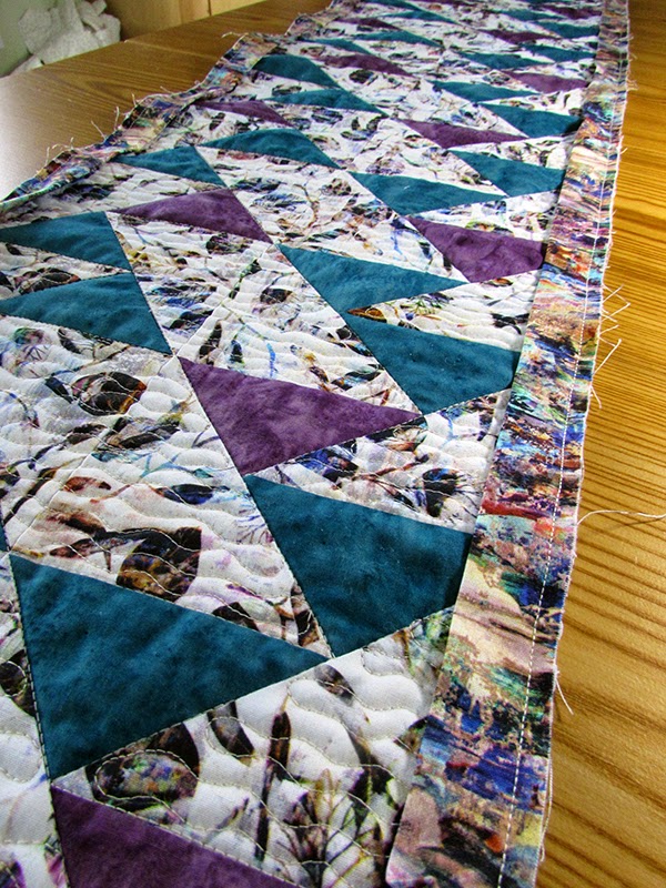 Up One Side quilted table runner