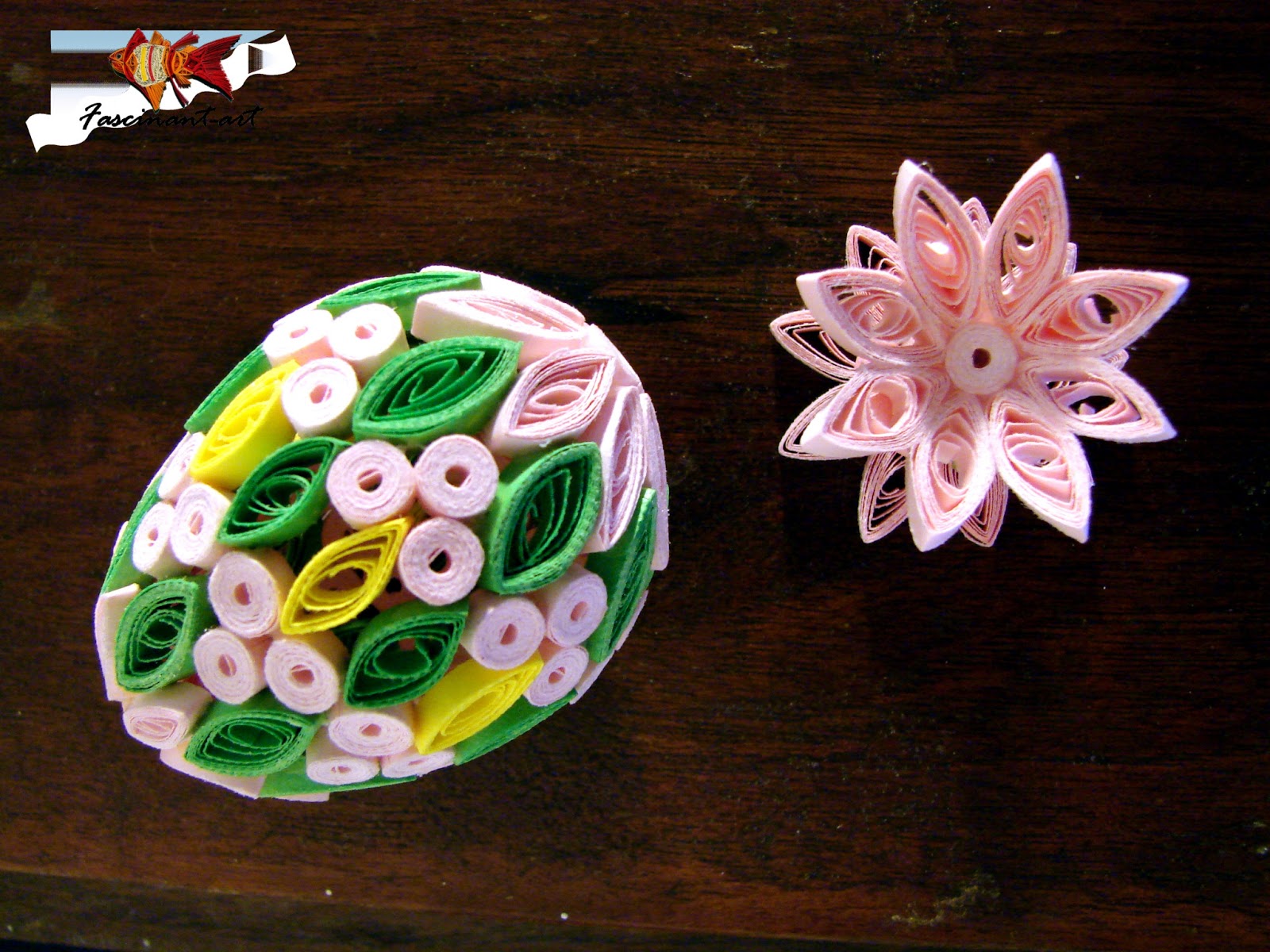 Quilling joy by Marius The first quilled Easter egg.