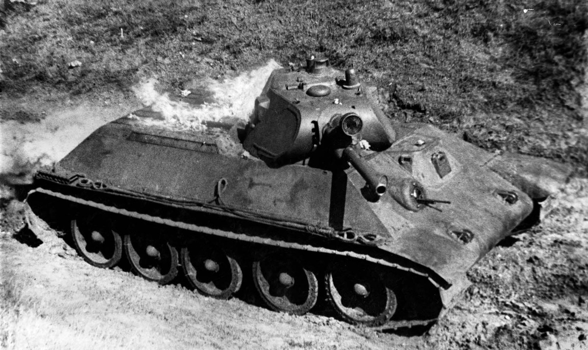 Tank Front T34 Soviet Medium Tank