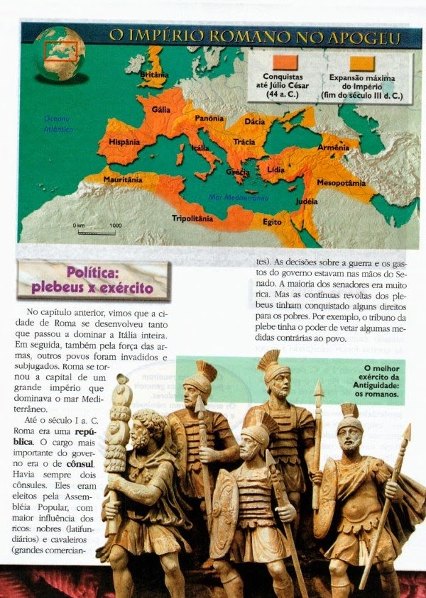 Notícias Ponto Com HISTÓRIA ENSINO FUNDAMENTAL 6º ANO O IMPÉRIO ROMANO ATIVIDADES. Notícias Ponto Com HISTÓRIA ENSINO FUNDAMENTAL 6º ANO O IMPÉRIO ROMANO ATIVIDADES.