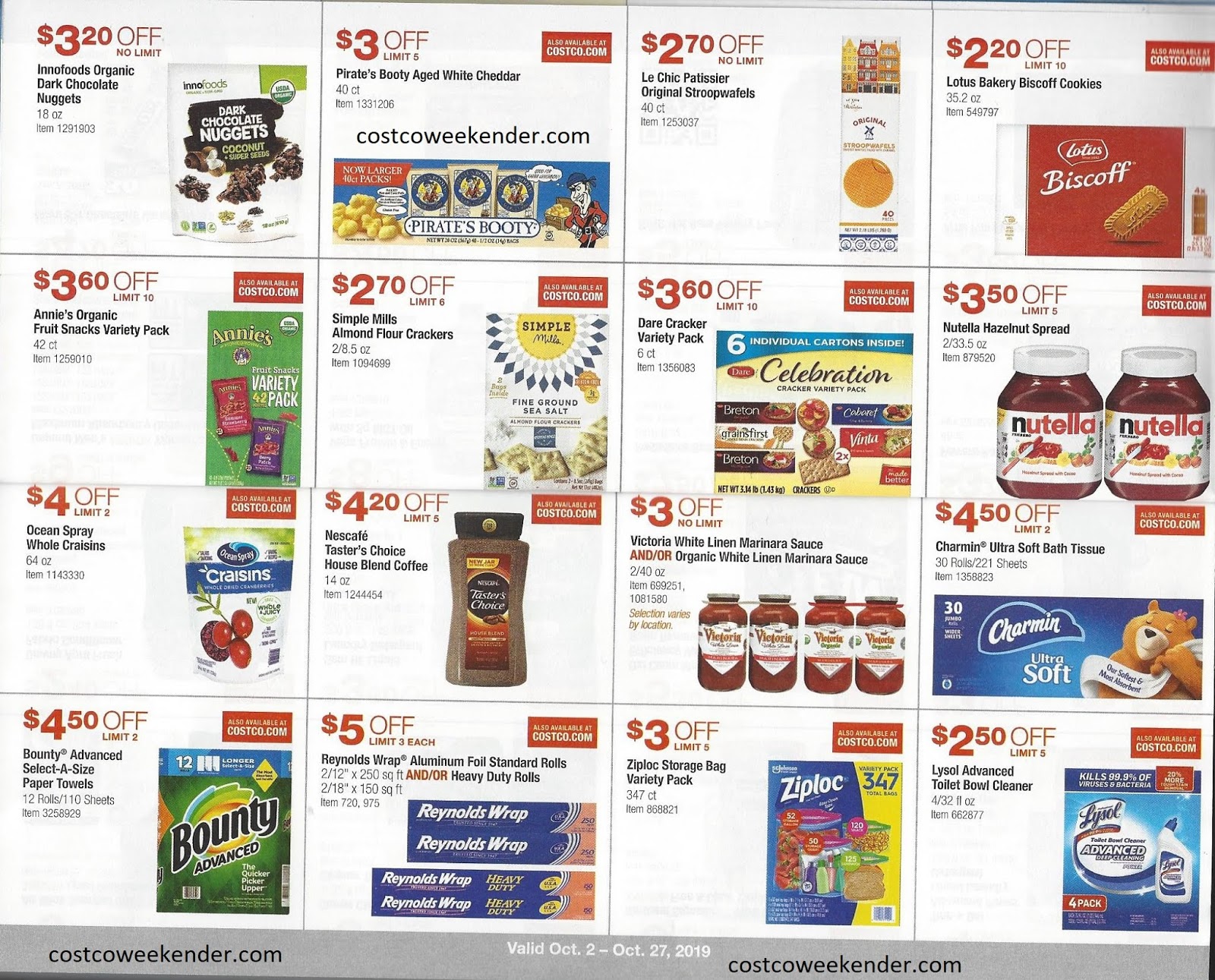 Costco October 2019 Coupon Book Costco Weekender