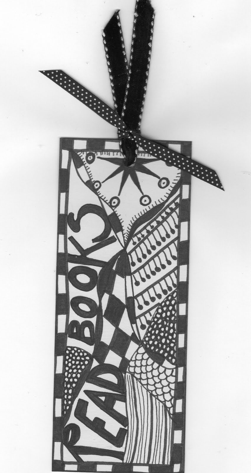 The Arty Parrot: Zentangle bookmark