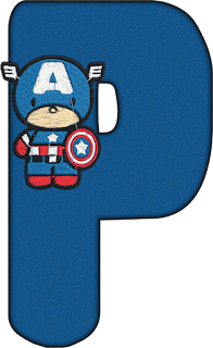 Abecedario del Capitán América Bebé. Captain America Baby Alphabet.