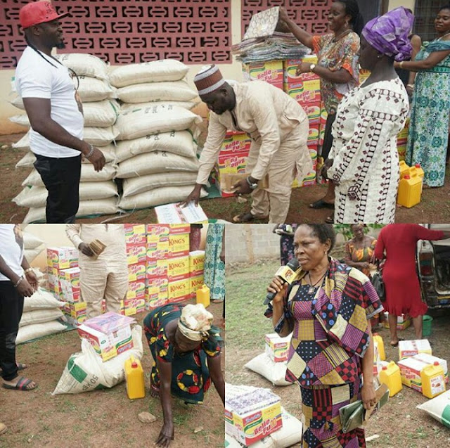 Singer Flavor Showers Gifts on Enugu Widows.
