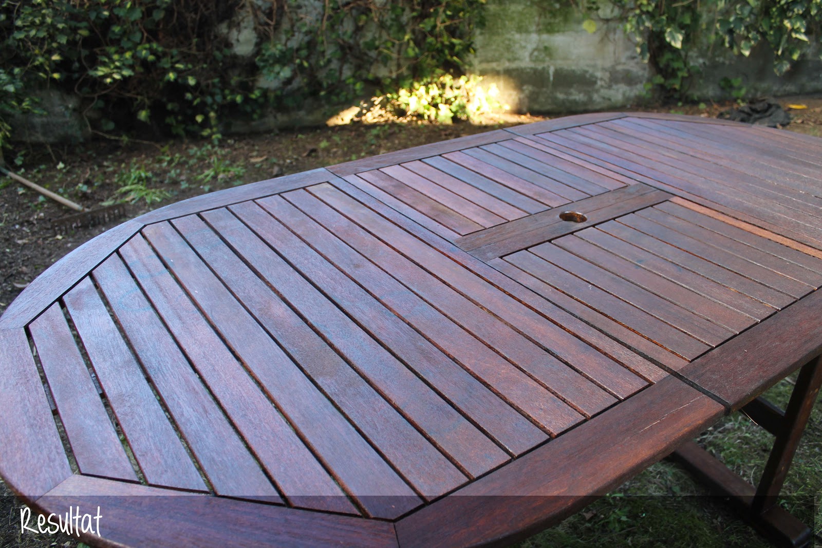 Rénover une table en teck