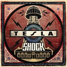 Image of the album cover for Tesla new release Shock