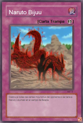 Cartas anime tipo yu-gi-oh: Naruto Uzumaki cartas