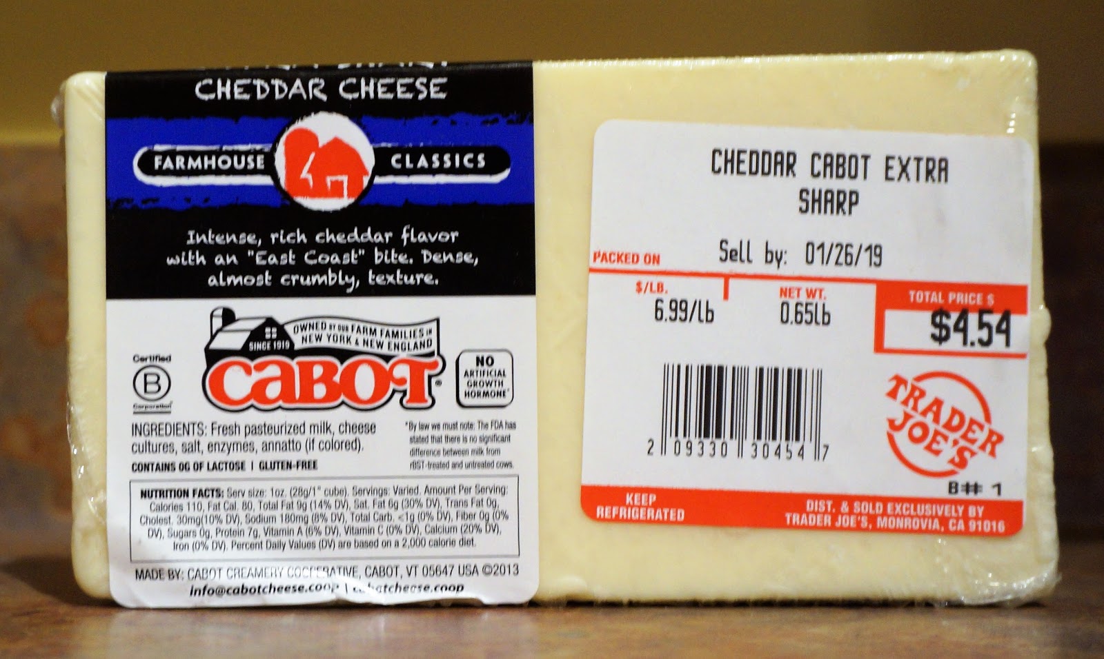 Exploring Trader Joe's Cabot Extra Sharp Cheddar Cheese