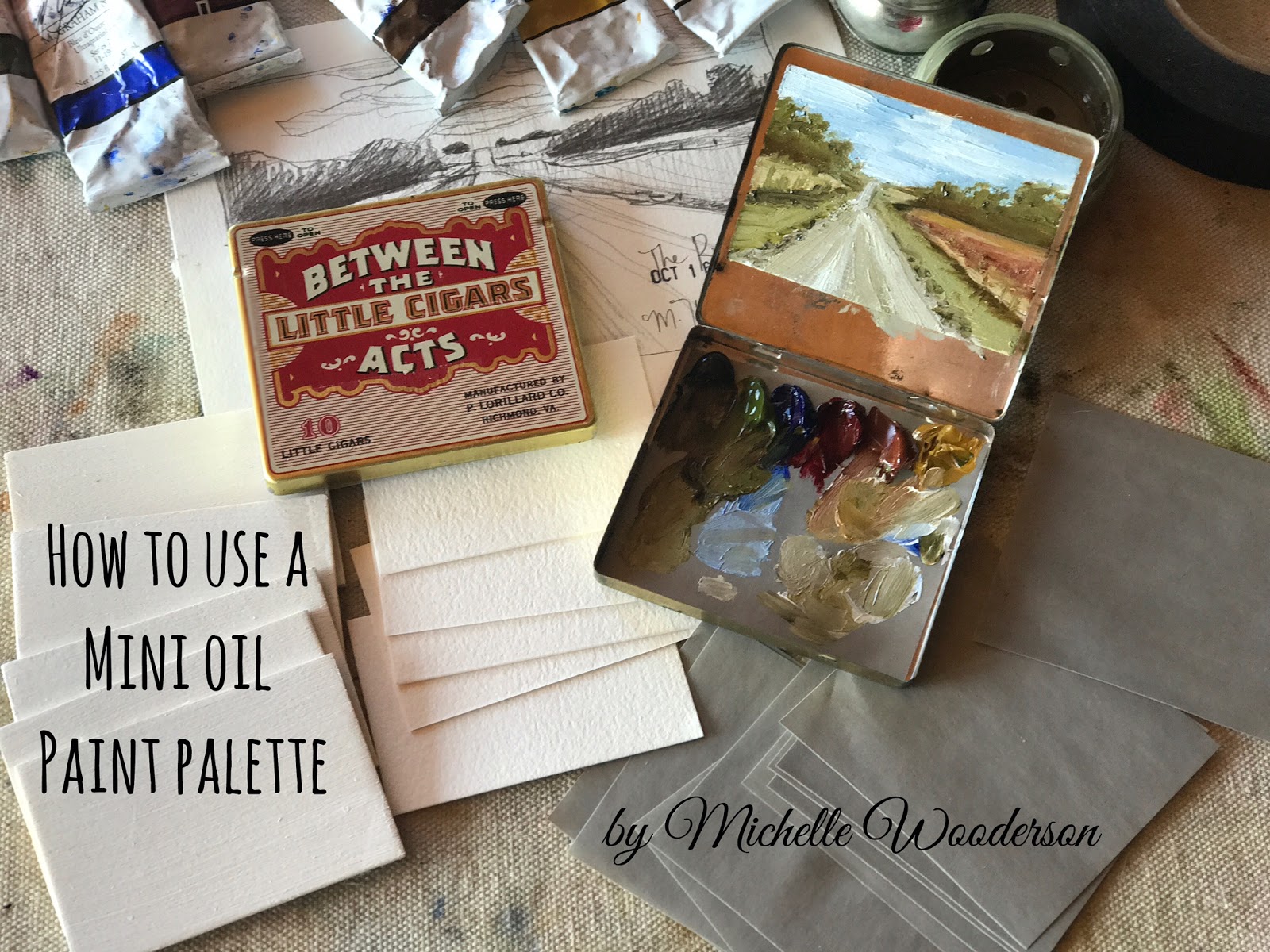 Mish Mash: How to use a mini oil paint palette