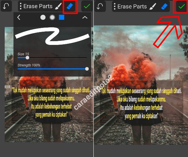 Cara Membuat Typography Dua Warna Keren Di Picsay Pro