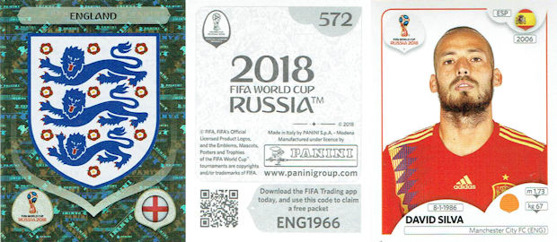 SPAIN  Panini FIFA World Cup Russia 2018 Stickers Lot of 20 Stickers Team Set