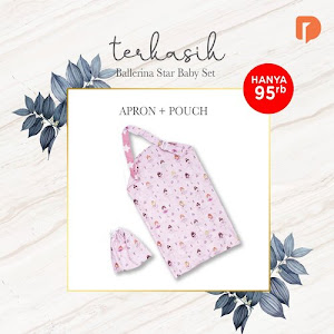 Terkasih Apron N Pouch Ballerina Star