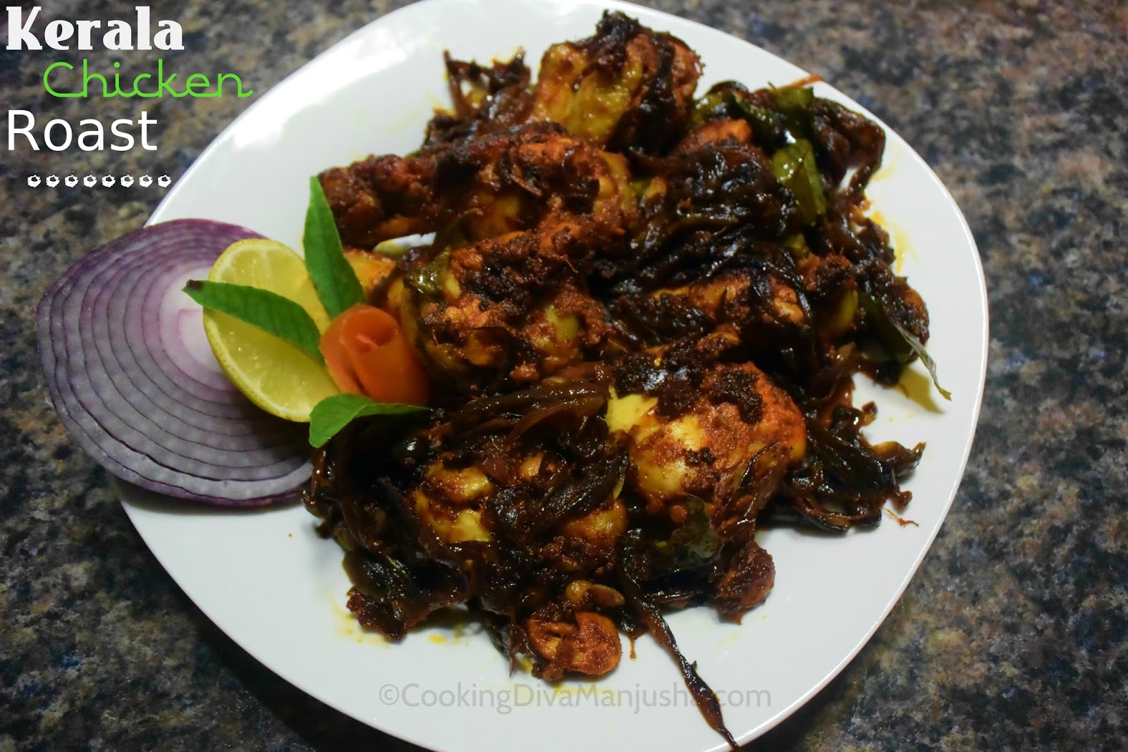 Nadan Chicken Roast recipe Chicken Roast Kerala stylePan fried
