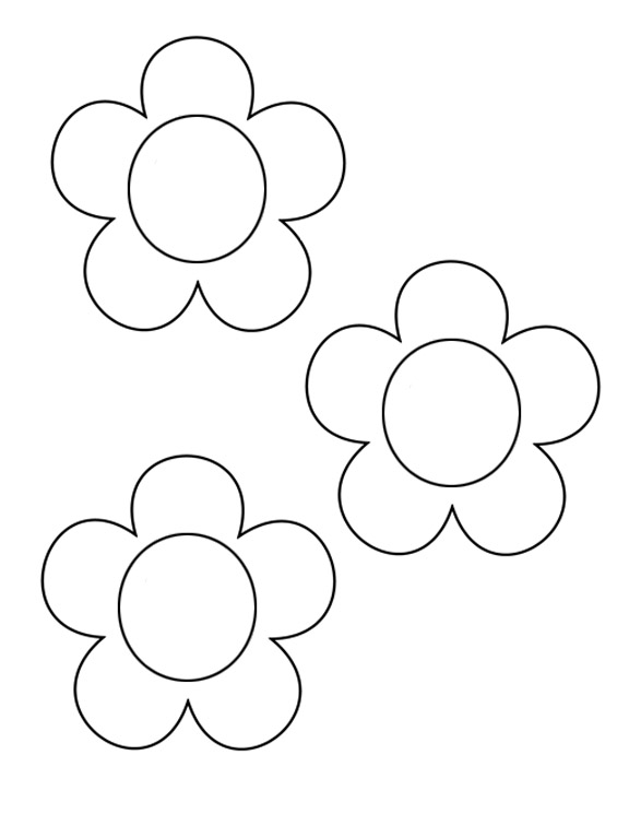 early play templates: Mothers Day Flower templates and 