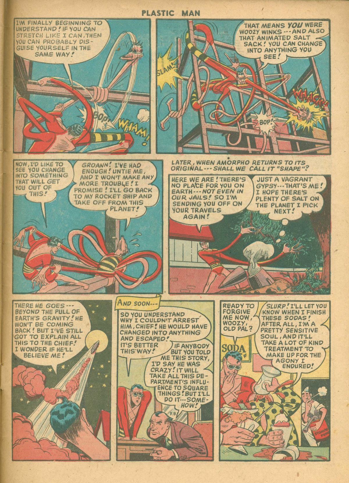 Read online Plastic Man (1943) comic -  Issue #21 - 33