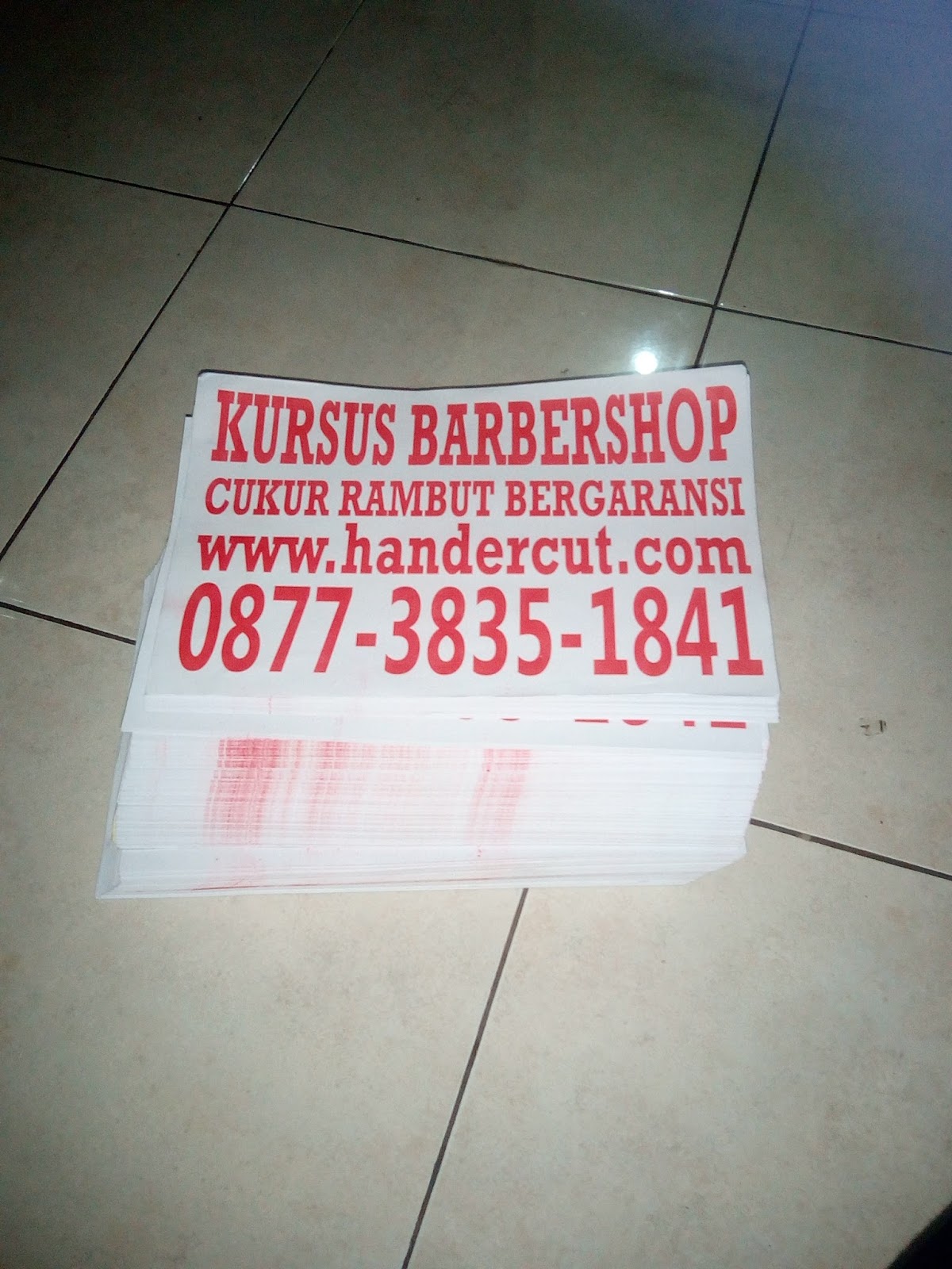 Review Jasa Sebar Brosur Cukur Rambut Bergaransi