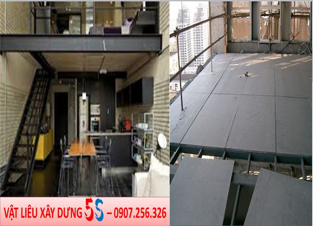 tấm lót sàn xi măng cemboard thái lan làm sàn đổ giả.
