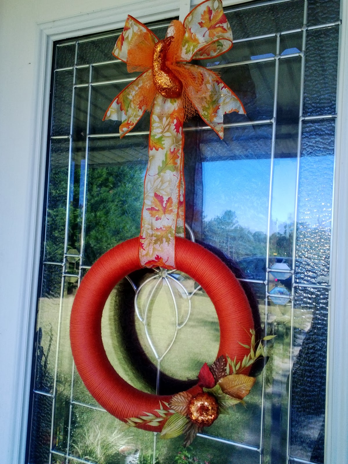 Ever Crafty & Creative: Fall Yarn Wreath