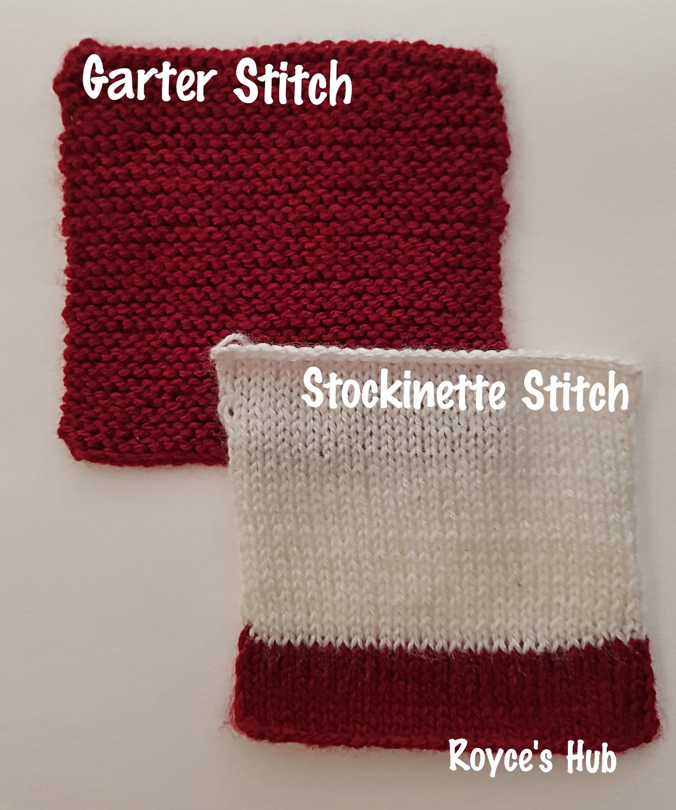 Royce's Hub Garter Stitch & Stitch