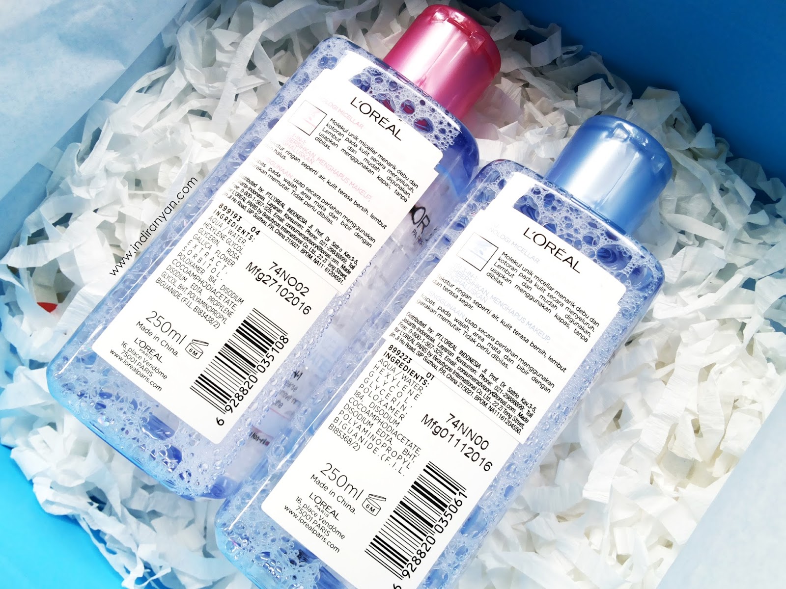 loreal-micellar-water-review, loreal-micellar-water-packaging, loreal-micellar-water-harga
