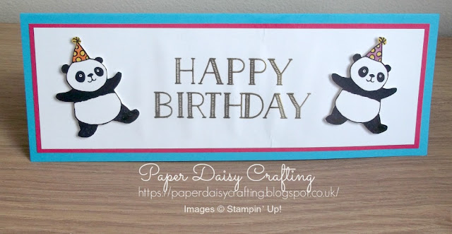 Party Pandas pop up card from Stampin' Up!