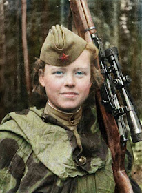 Nadezhda Kolesnikova Color photo World war II worldwartwo.filminspector.com