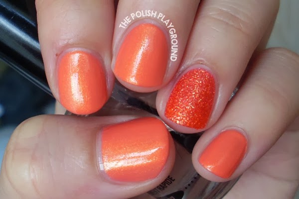 Coral Shimmer with Texture Accent