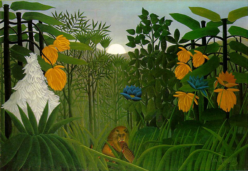 Henri Rousseau e seus sonhos pintado em tela