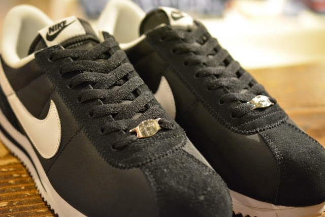 nike cortez basic nylon black