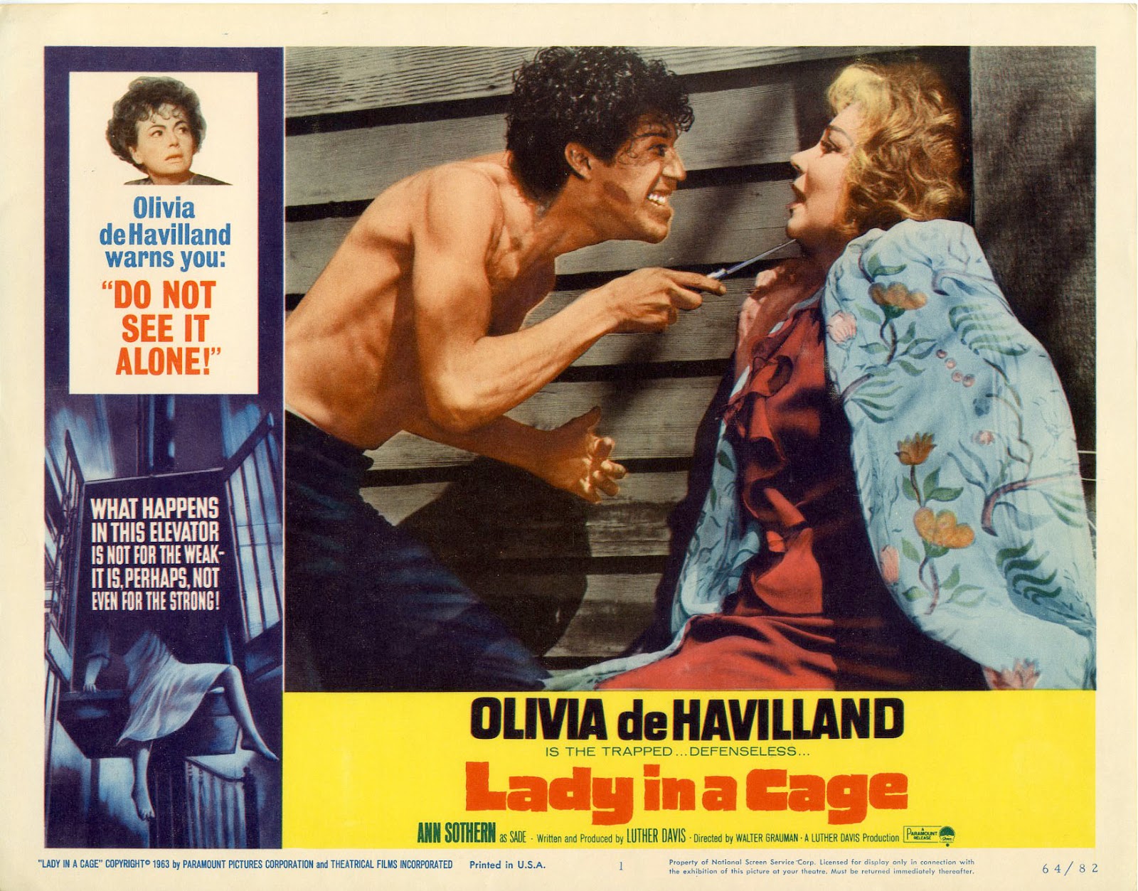 Amazoncom: Lady in a Cage: Havilland, Caan, Billingsley