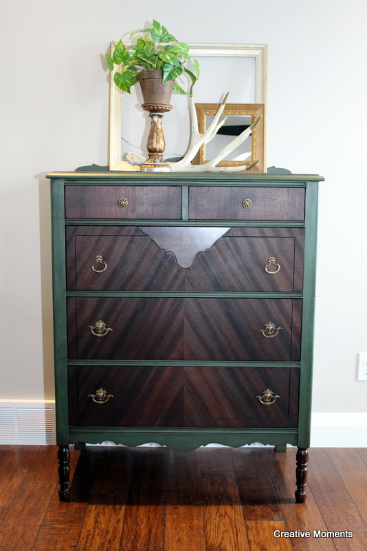 Old Fashioned Milk Paint Antique Dresser In Lexington Green