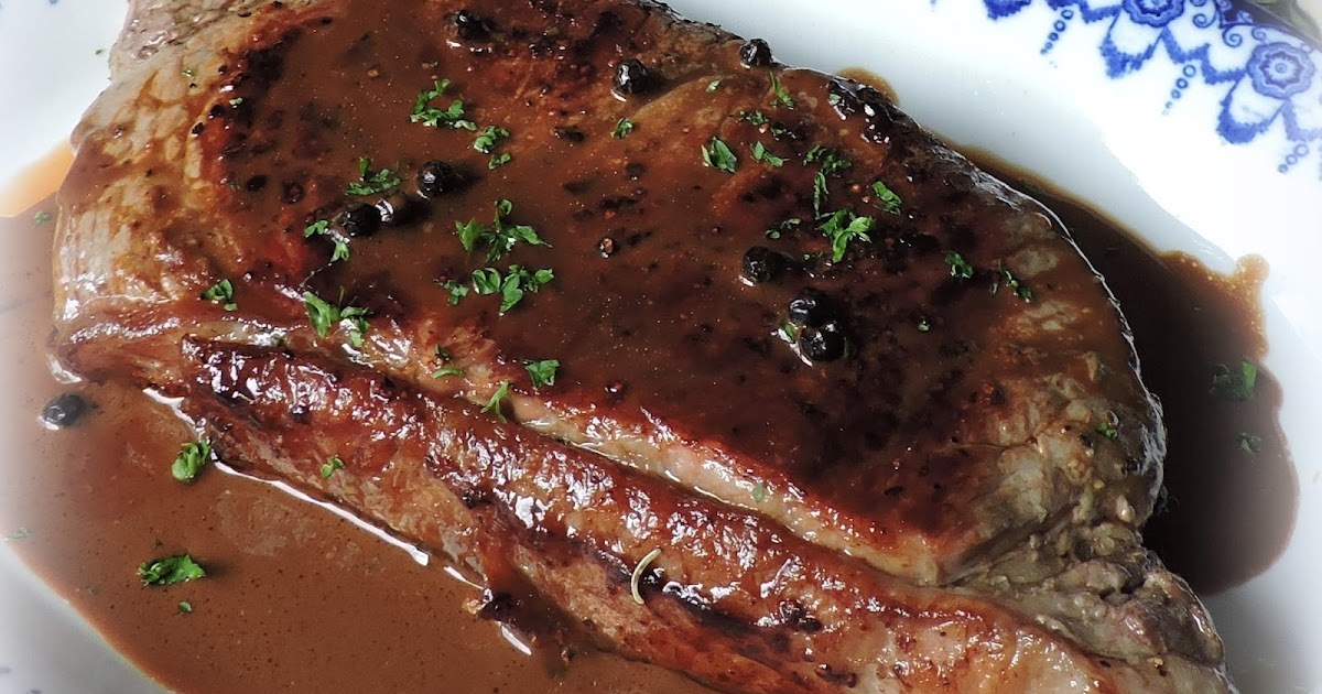 Steak with Whiskey Peppercorn Sauce The English Kitchen