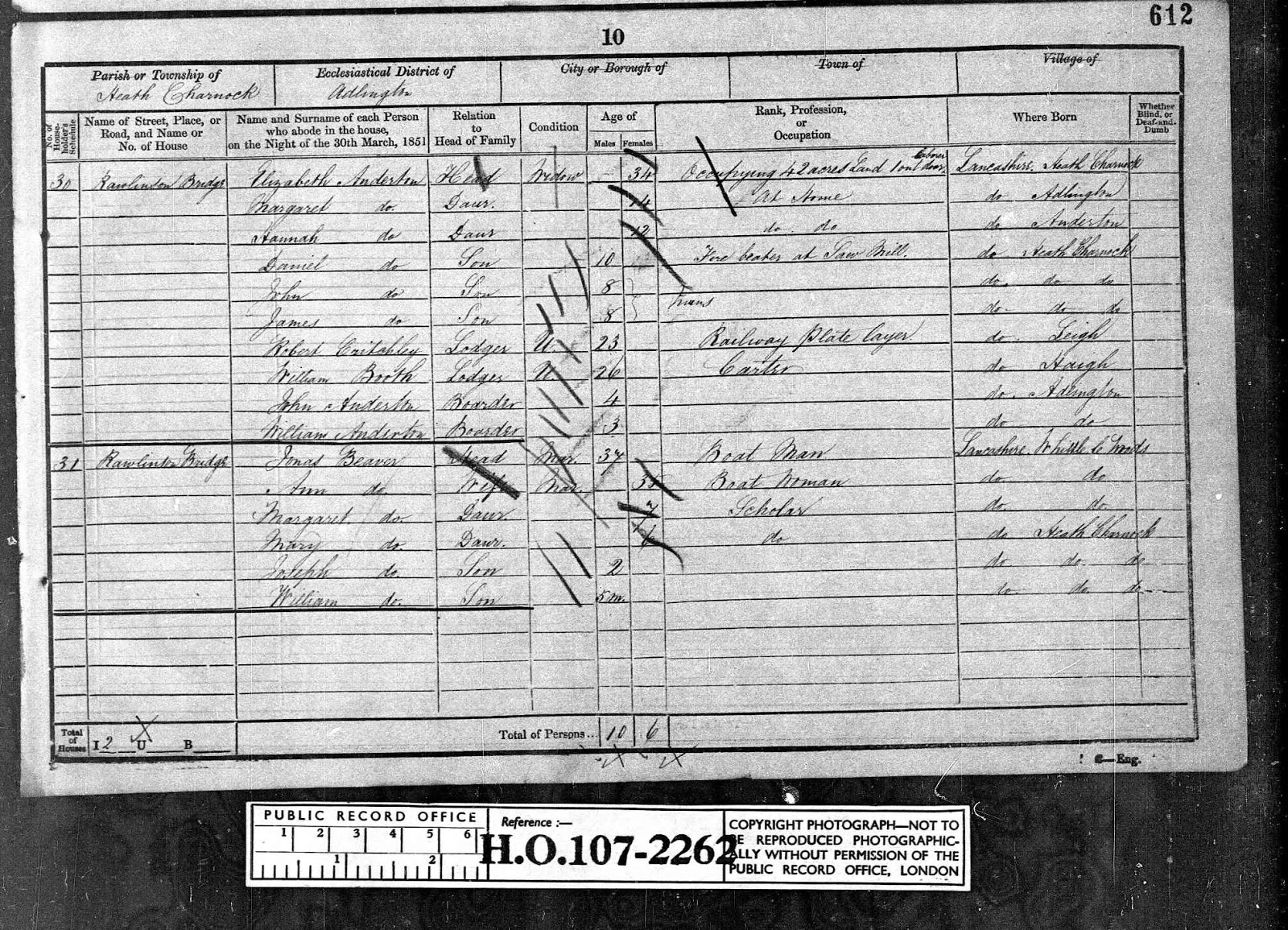 Chorley's Inns and Taverns Heath Charnock Rawlinson Bridge Beer House