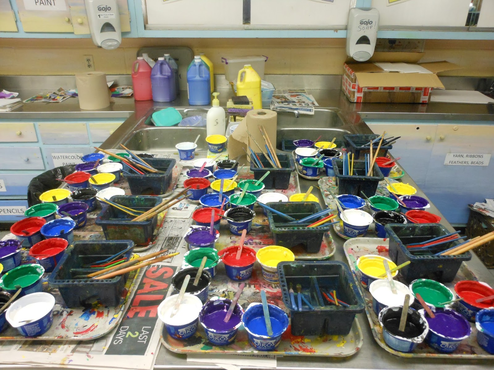 MANAGING THE ART CLASSROOM PAINTING ORGANIZATION & CLEANUP