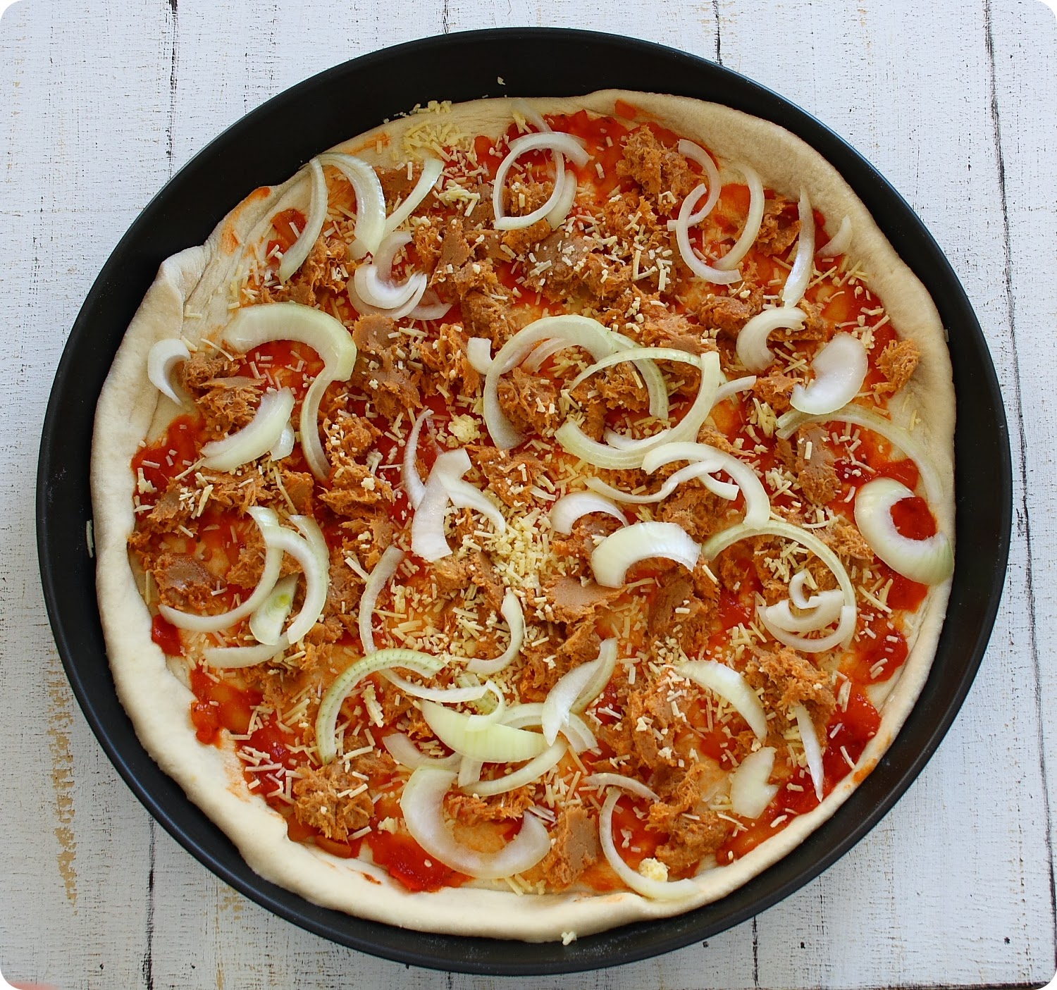 Thunfisch-Pizza – vegan/vegetarisch › The Vegetarian Diaries