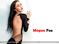 megan fox wallpaper, naked back of megan fox in black hot outfit