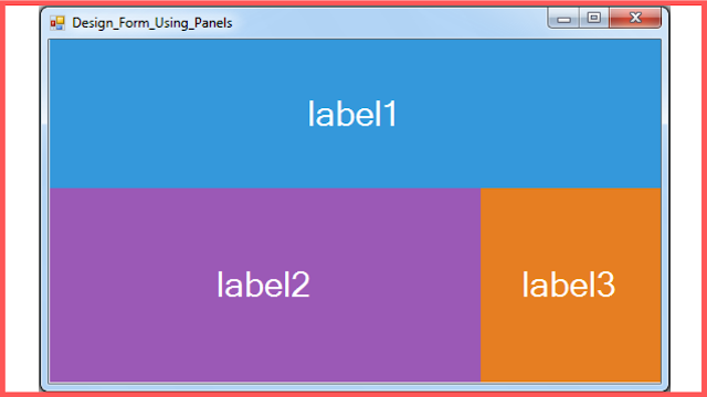 C# Design Form Using Panels Design Form With Panels In C#