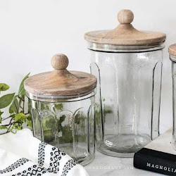 kitchen canisters farmhouse modern glass