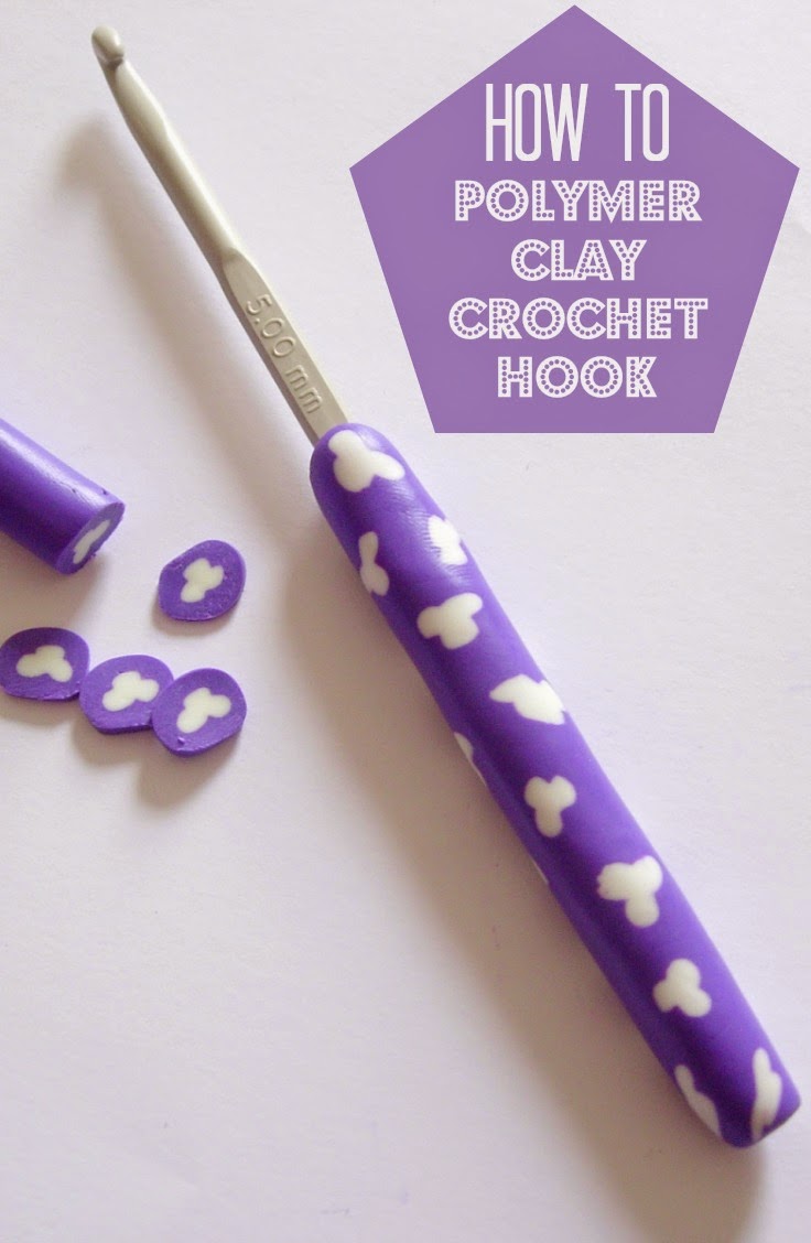 Turn regular crochet hooks into gorgeous gifts (for yourself or for others!) by adding beautiful handles, with this simple tutorial, using polymer clay.