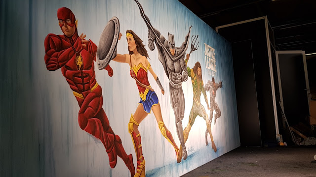 Ben Heine Art - Justice League - Warner Bros Belgium - Live Performance - Facts Comic Con - Kinepolis Exhibition 2017