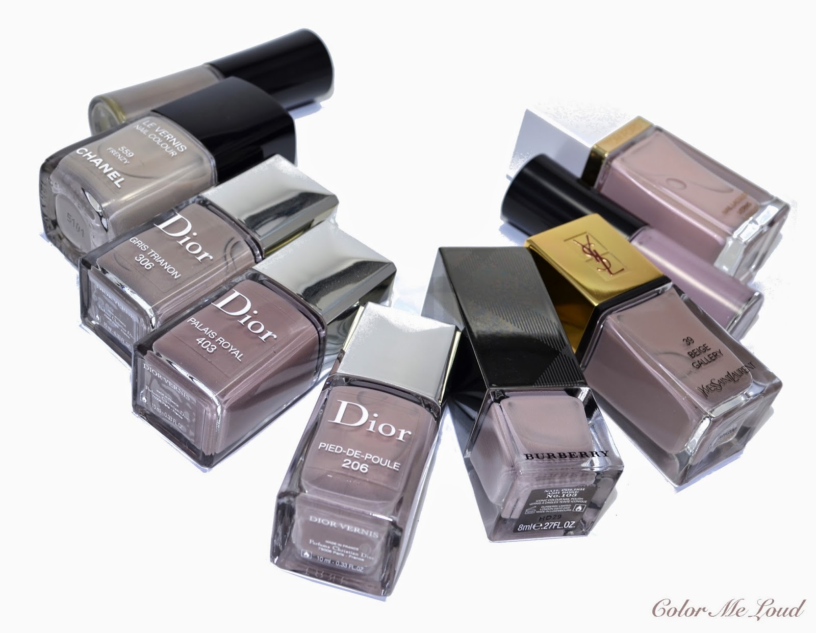 Dior Vernis #206 Pied-de-Poule, #796 Carre Bleu and #853 Massai from  Fall/Winter 2014 Make-up Collection, Review, Swatch & Comparison | Color Me  Loud