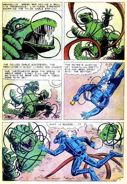 Gorgo v1 #2 charlton monster comic book page art by Steve Ditko Gorgo v1 #2 charlton monster comic book page art by Steve Ditko