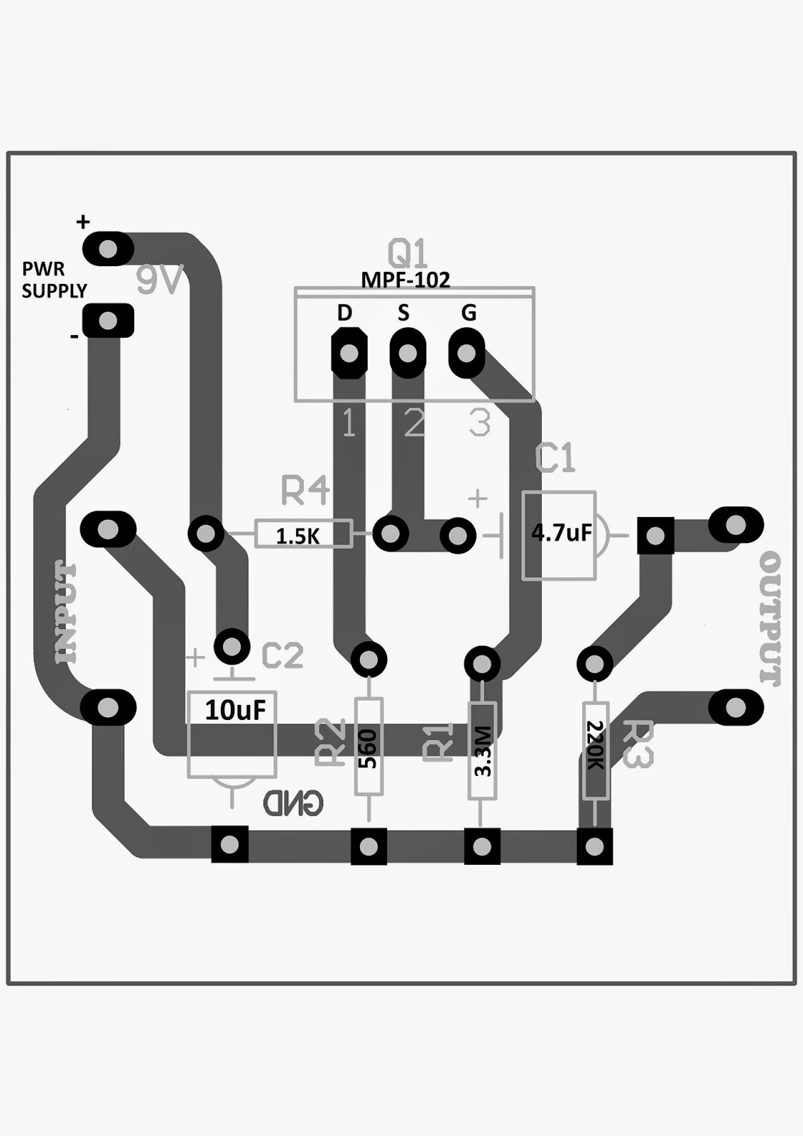 DIY Contact MIC Circuit | Circuit Diagram Centre
