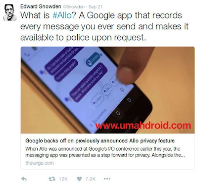 Google Allo Security Issue Edward Snowden