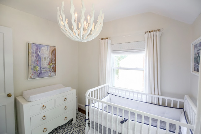 Blue White Nursery For A Baby Julia Ryan Haute Indoor Couture
