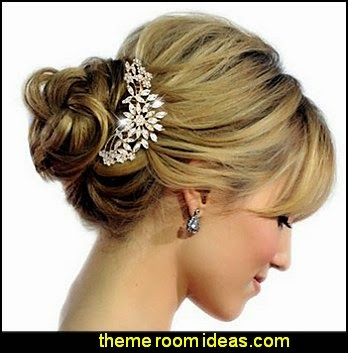 Bridal Flower Snowflake Hair Comb Clear Austrian Crystal Wedding decorations - bridal bouquets - wedding themes - wedding decorating props - wedding supplies - wedding dress for bride - favor boxes - bridal veils - Bridal Flower Snowflake Hair Comb Clear Austrian Crystal