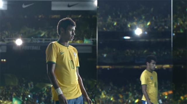 Neymar protegido por espejos