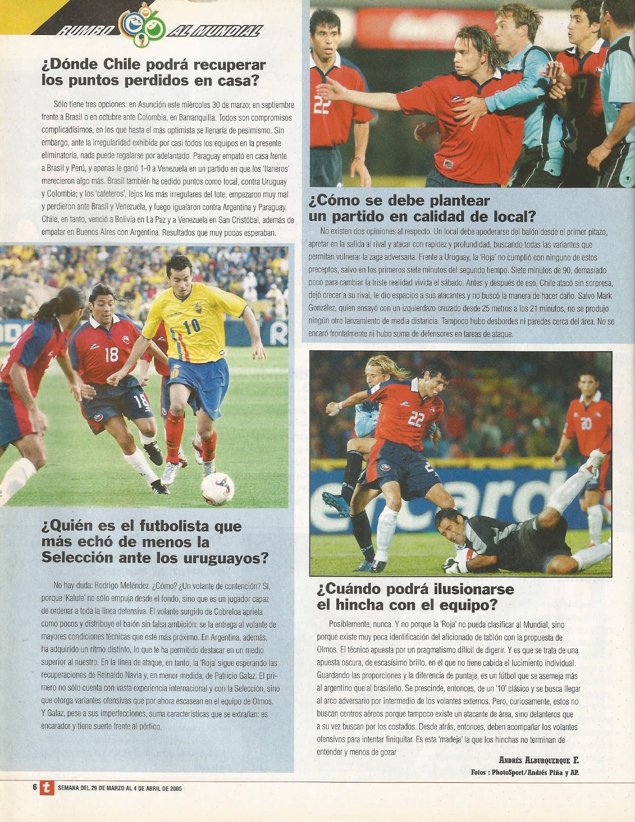 Partidos de la Roja [26/03/2005] ChileUruguay 11